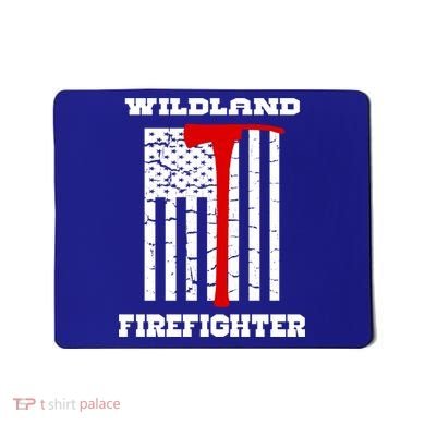 Wildland Firefighter Flag With Pulaski Hooded Gift Mousepad
