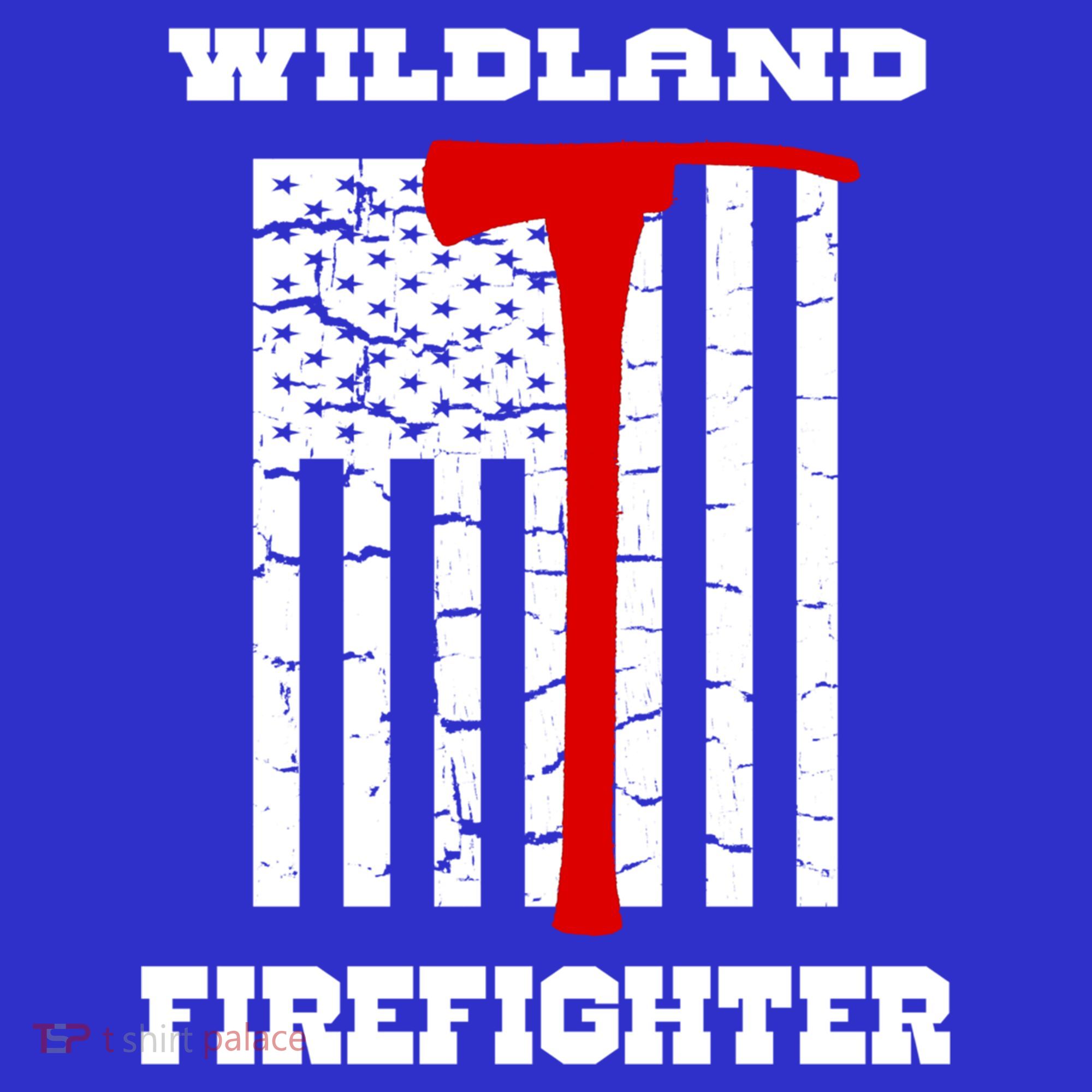 Wildland Firefighter Flag With Pulaski Hooded Gift Mousepad