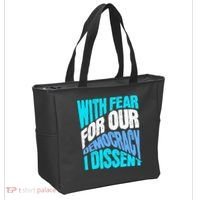 With Fear For Our Democracy I Dissent Tote Bag thumb 2