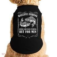 Walleye Fishing For Funny Fishing Doggie Tank thumb 0