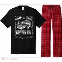 Walleye Fishing For Funny Fishing Pajama Set thumb 0