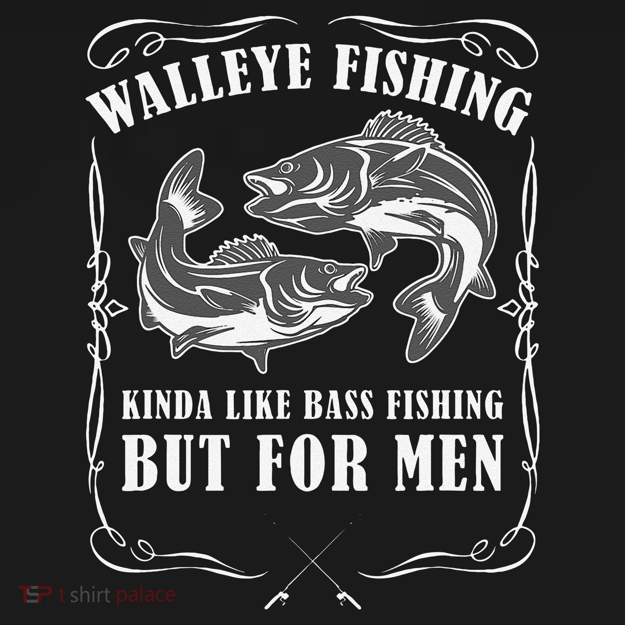 Walleye Fishing For Funny Fishing Mousepad