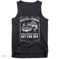 Walleye Fishing For Funny Fishing Tank Top thumb 0