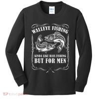 Walleye Fishing For Funny Fishing Kids Long Sleeve Shirt thumb 0