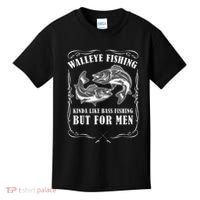 Walleye Fishing For Funny Fishing Kids T-Shirt thumb 0