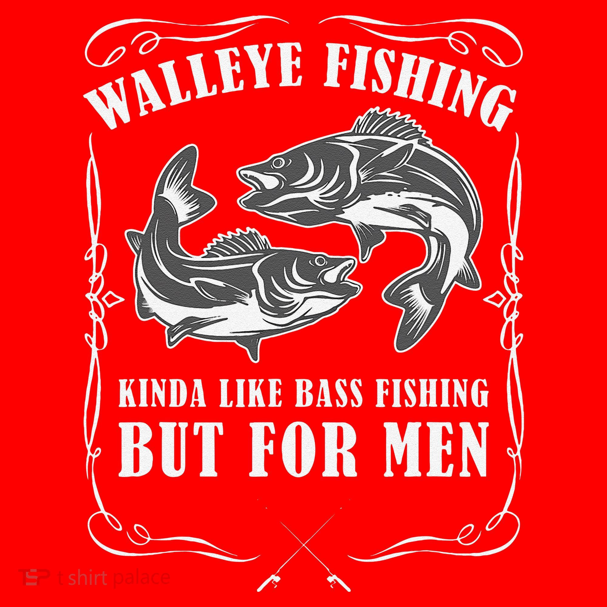 Walleye Fishing For Funny Fishing Santa Hat