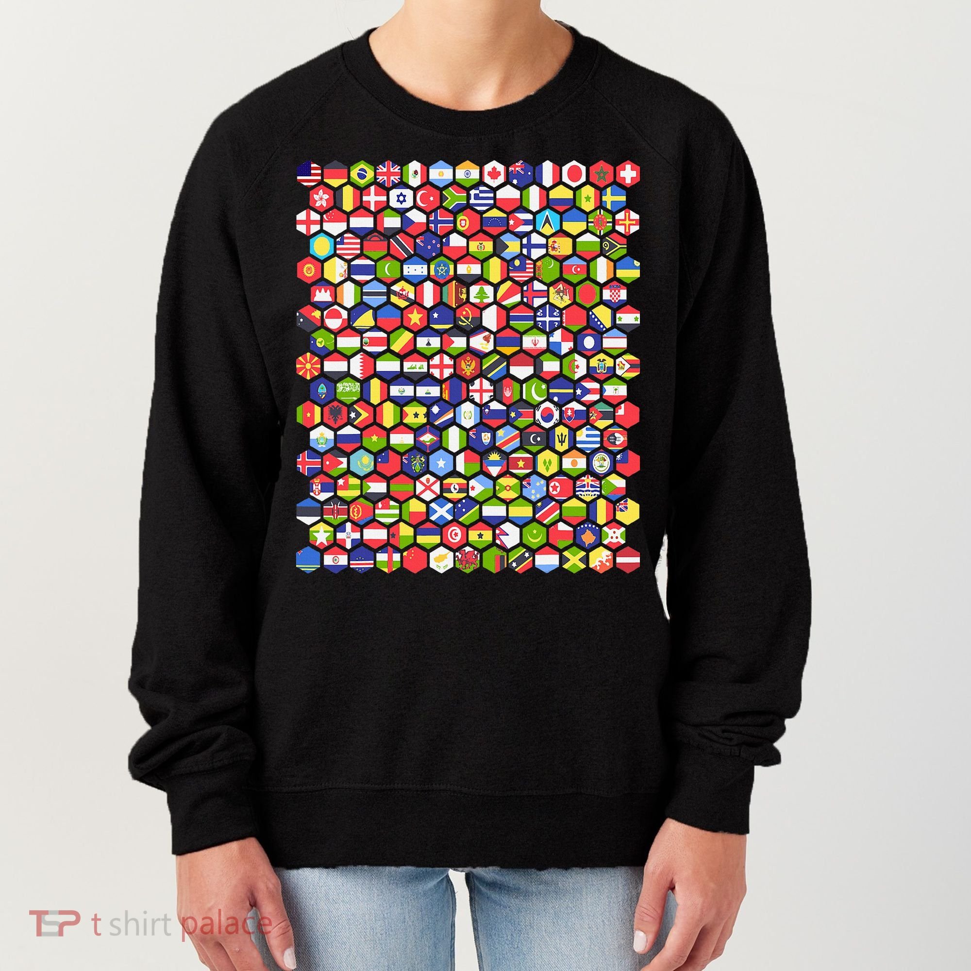 World Flags Flags Of The World Nations Flags Women's Sweatshirt