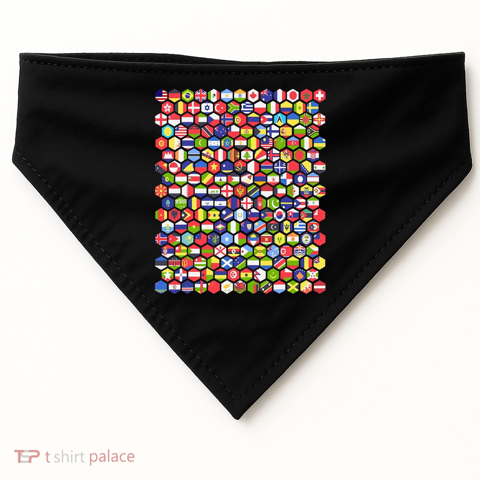 World Flags Flags Of The World Nations Flags USA-Made Doggie Bandana