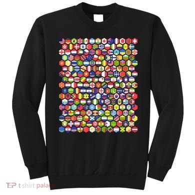 World Flags Flags Of The World Nations Flags Sweatshirt