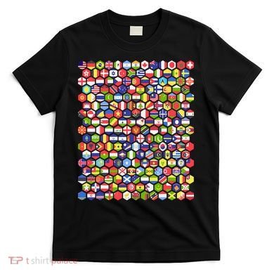 World Flags Flags Of The World Nations Flags T-Shirt