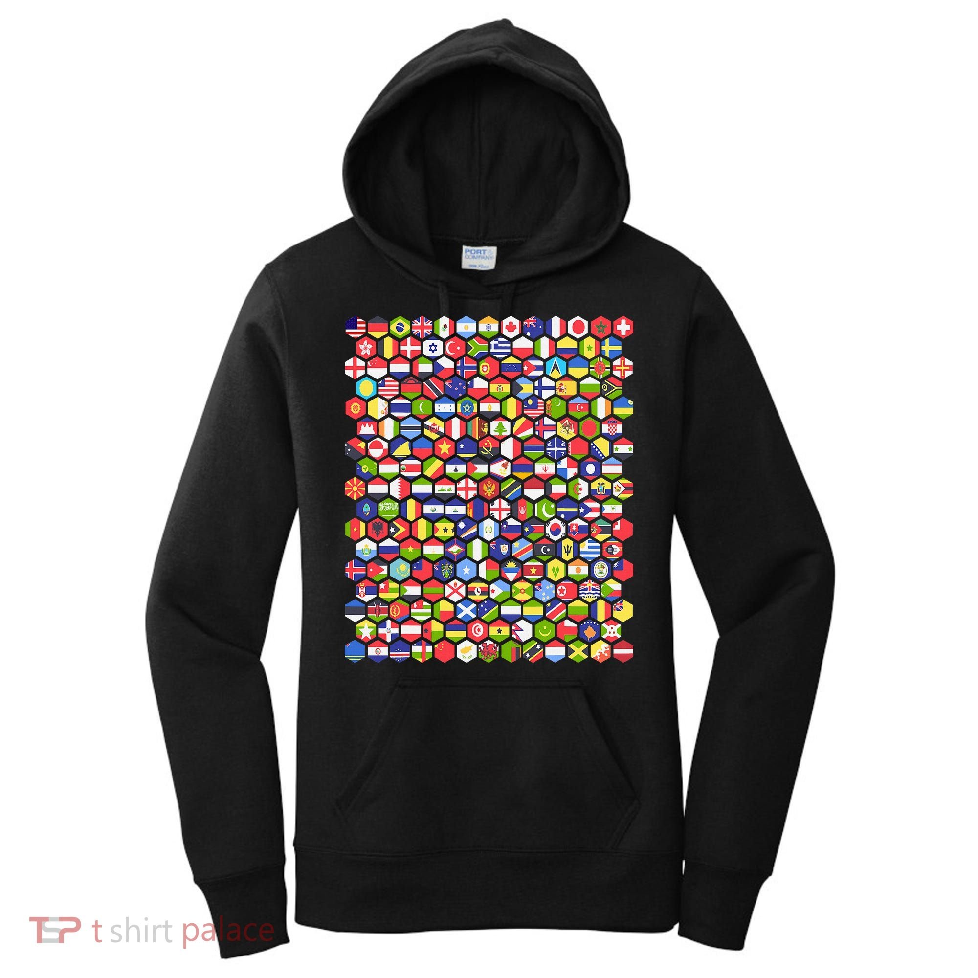 World Flags Flags Of The World Nations Flags Women's Hoodie