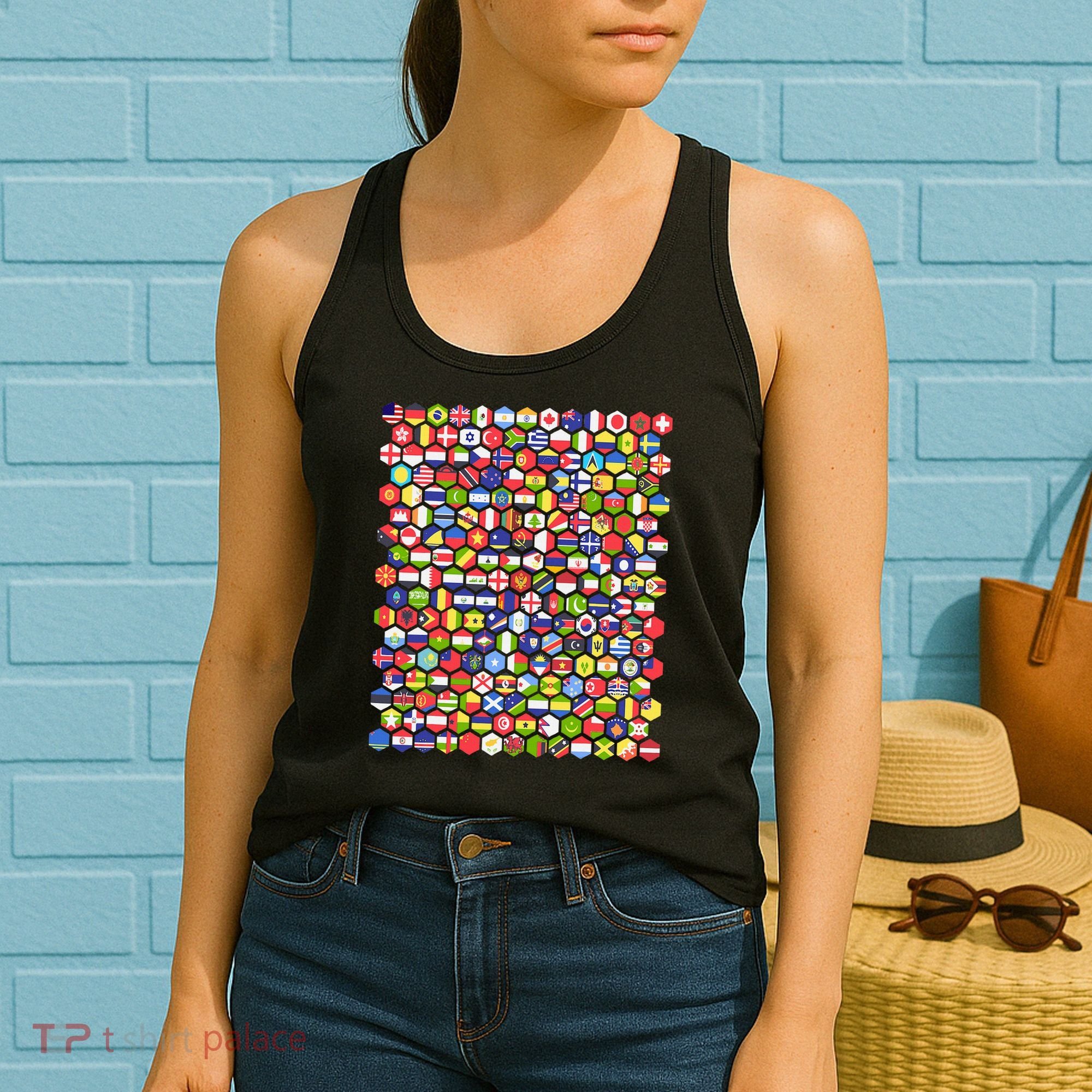 World Flags Flags Of The World Nations Flags Women's Tank Top