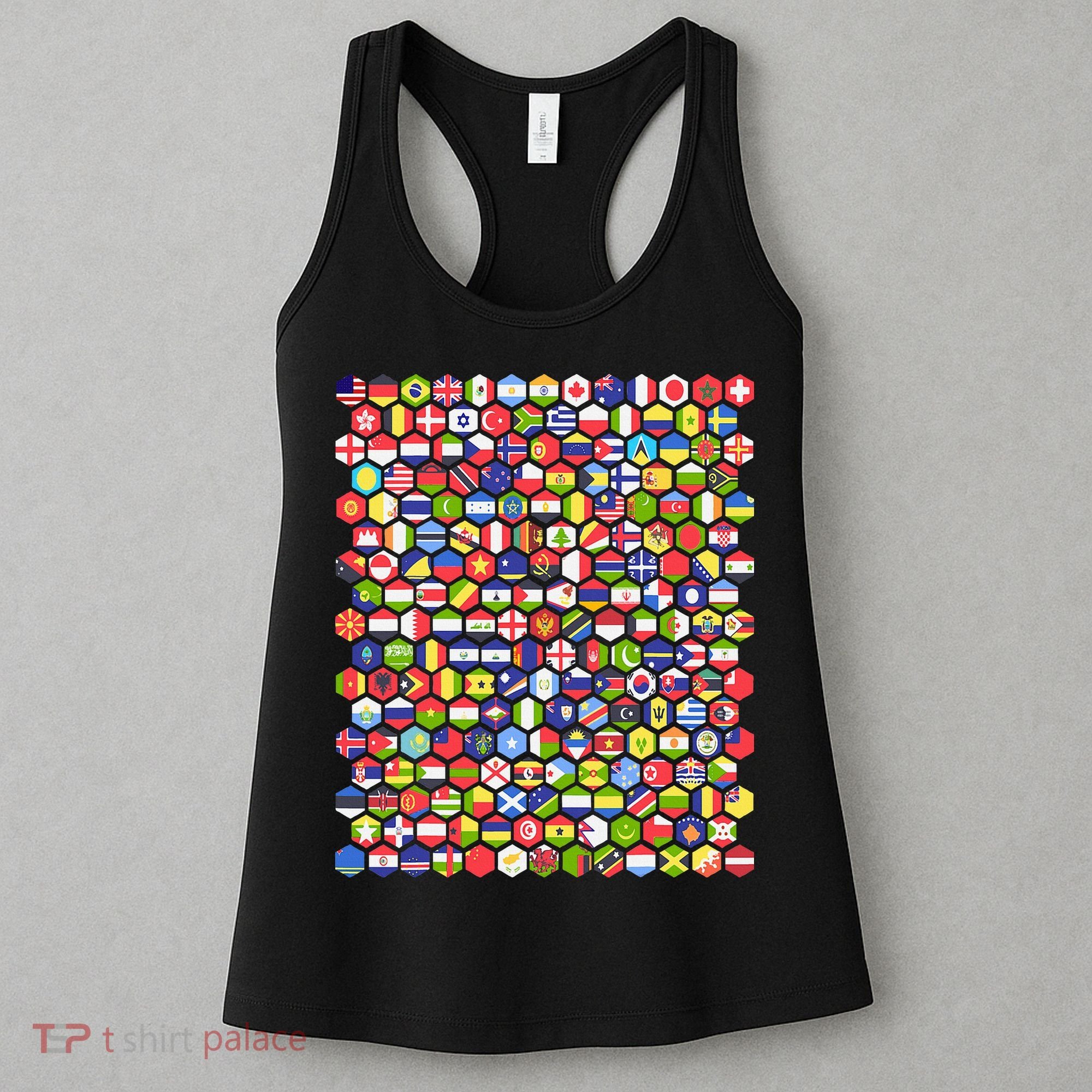 World Flags Flags Of The World Nations Flags Women's Tank Top