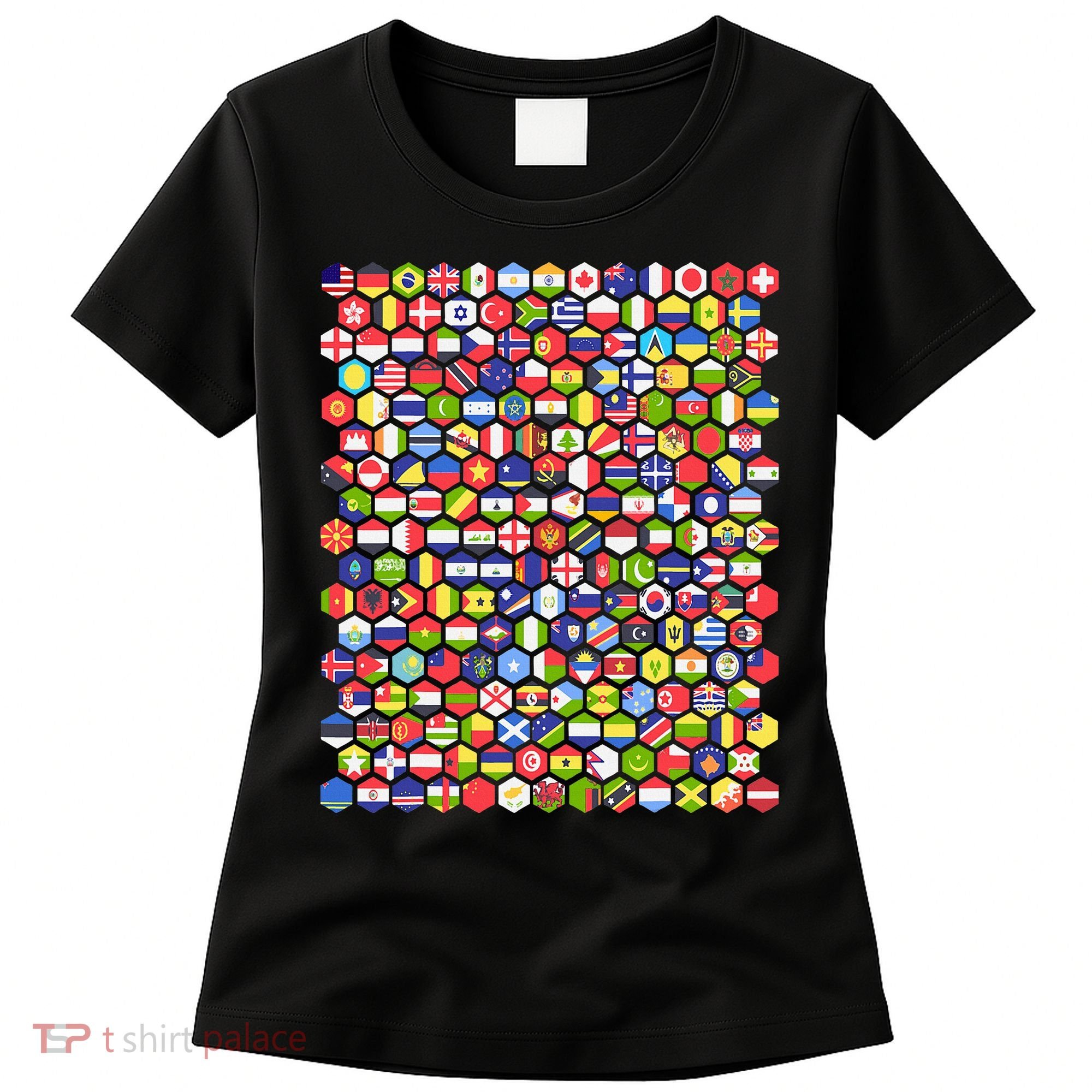 World Flags Flags Of The World Nations Flags Women's T-Shirt