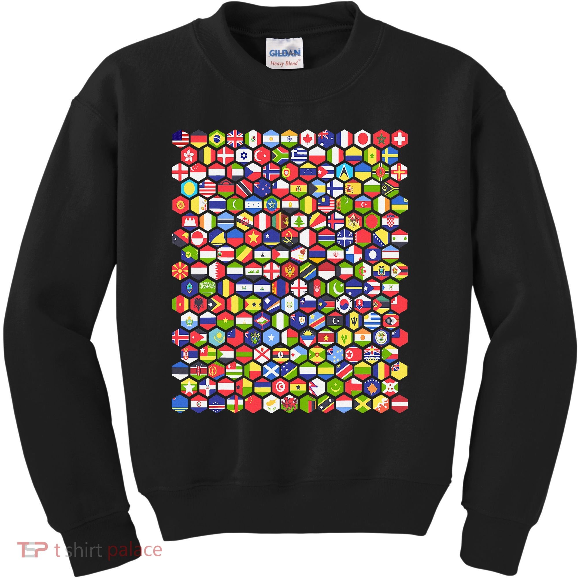 World Flags Flags Of The World Nations Flags Kids Sweatshirt