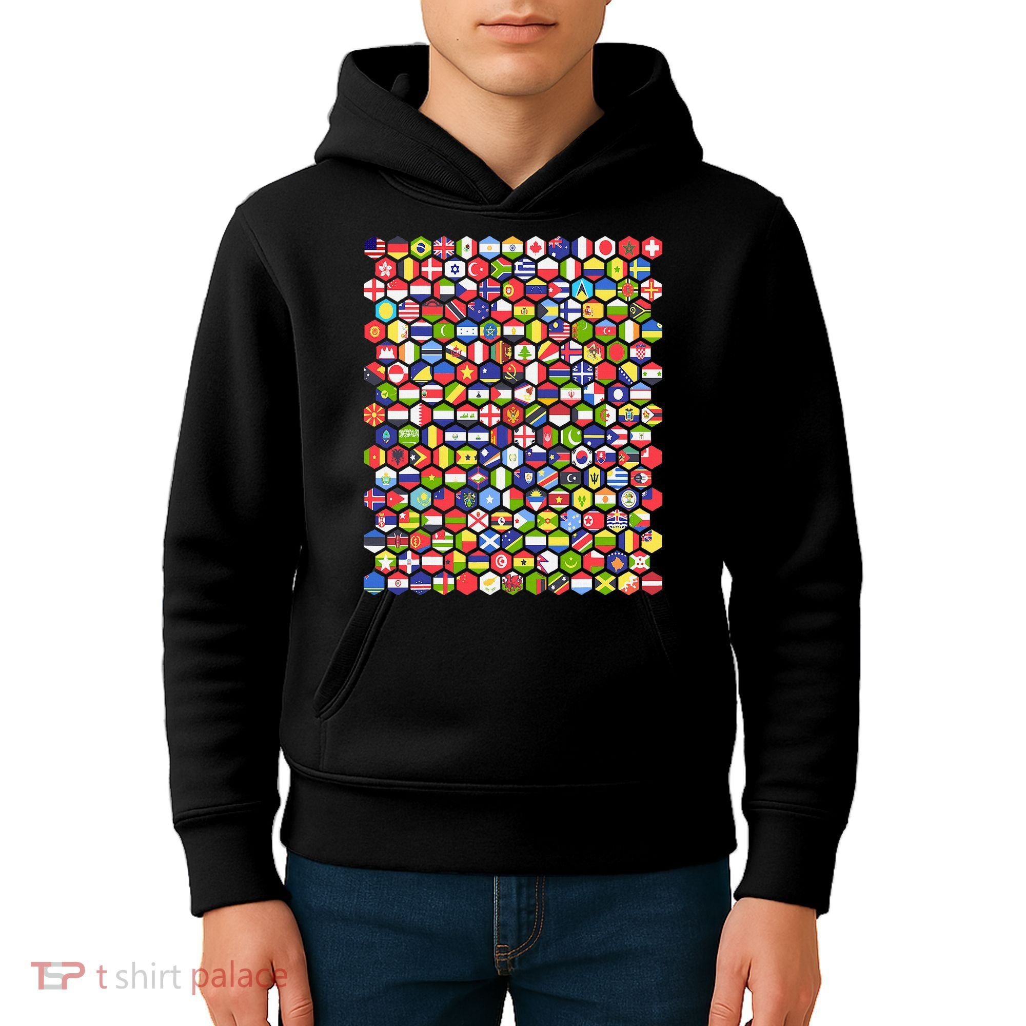 World Flags Flags Of The World Nations Flags Kids Hoodie