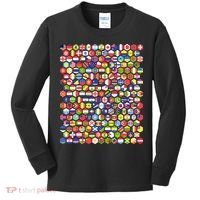 World Flags Flags Of The World Nations Flags Kids Long Sleeve Shirt thumb 0