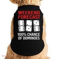 Weekend Forecast Funny Domino For Men Doggie Tank thumb 0
