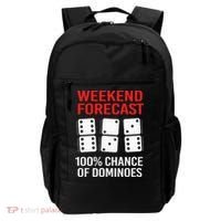 Weekend Forecast Funny Domino For Men Backpack thumb 0