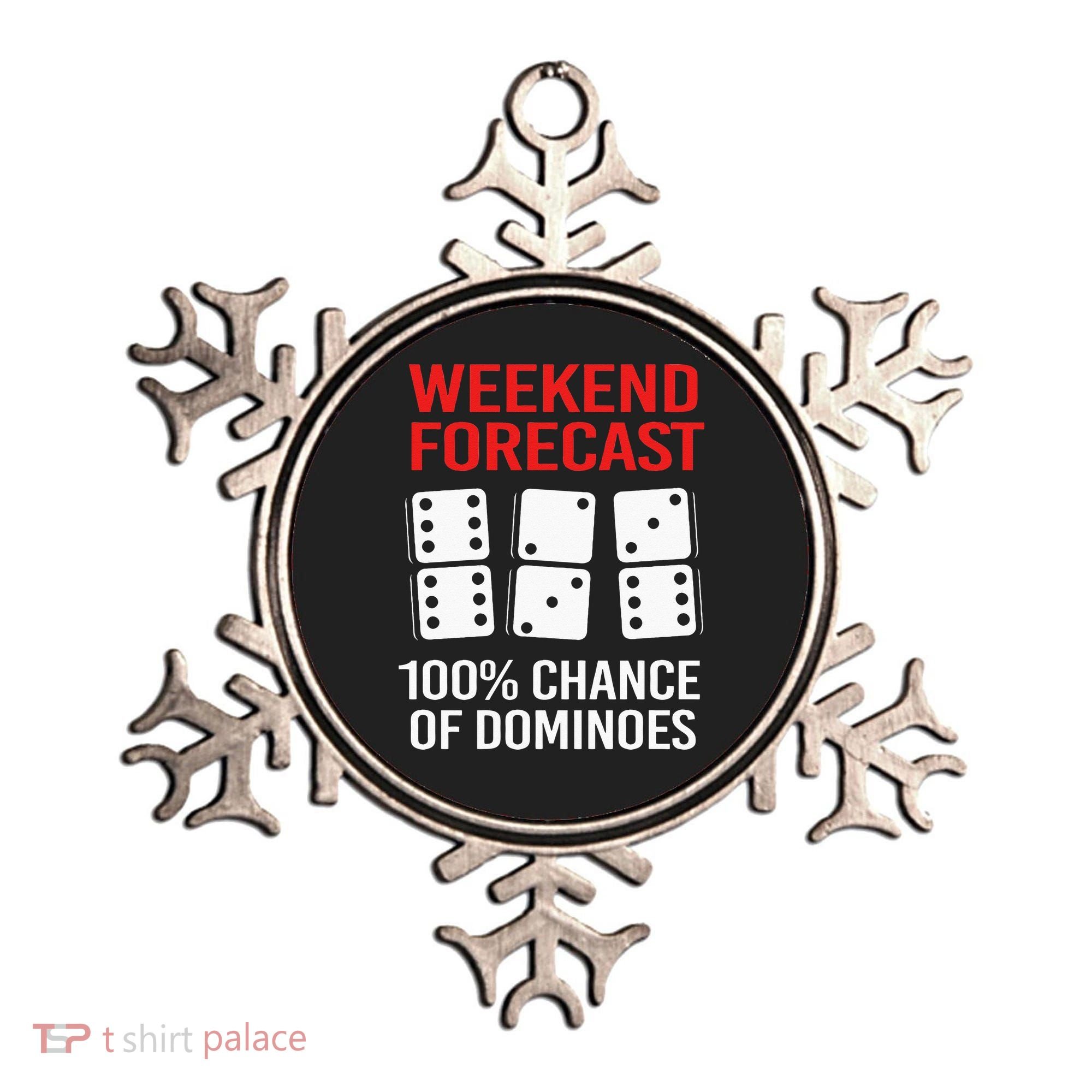 Weekend Forecast Funny Domino For Men Ornament