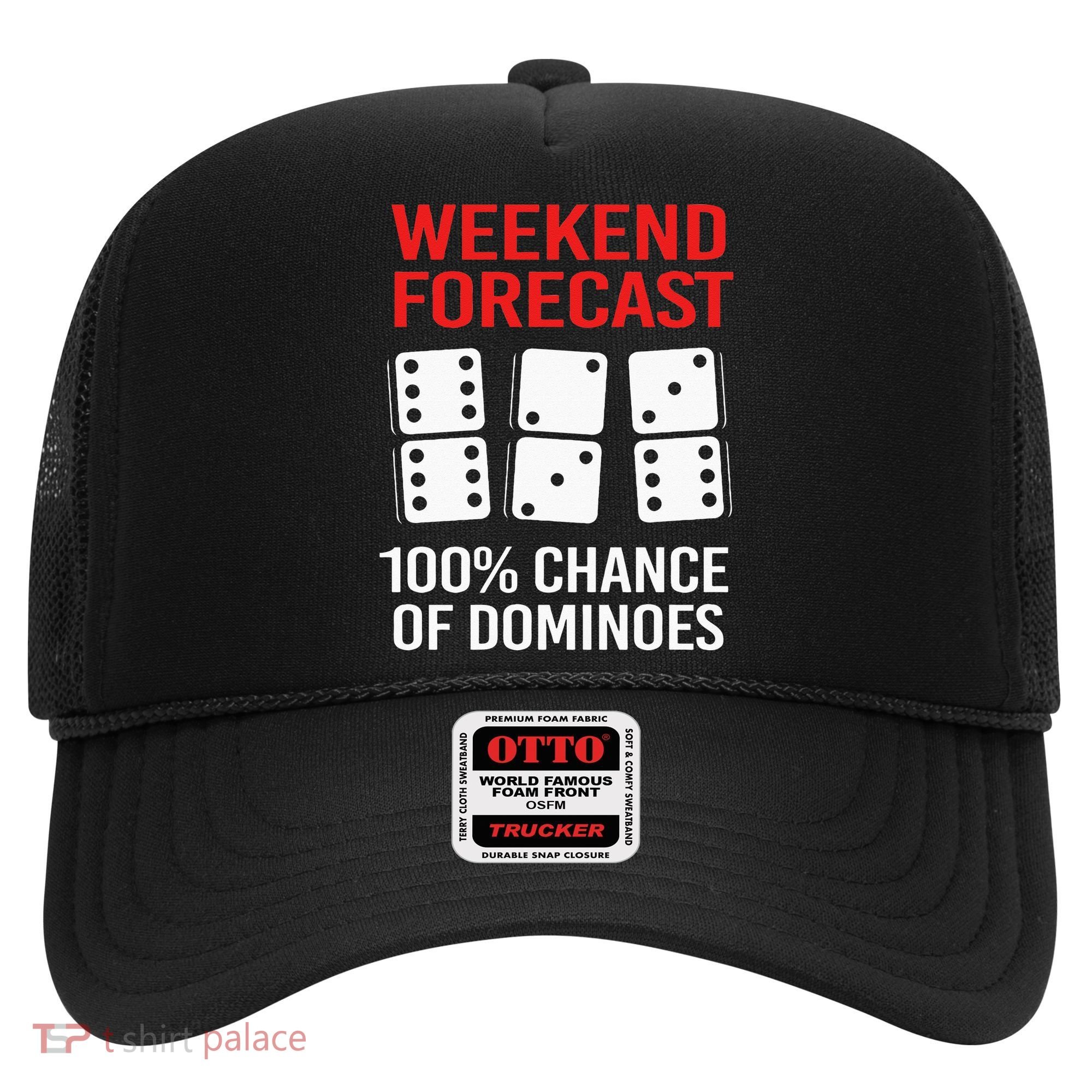 Weekend Forecast Funny Domino For Men Hat