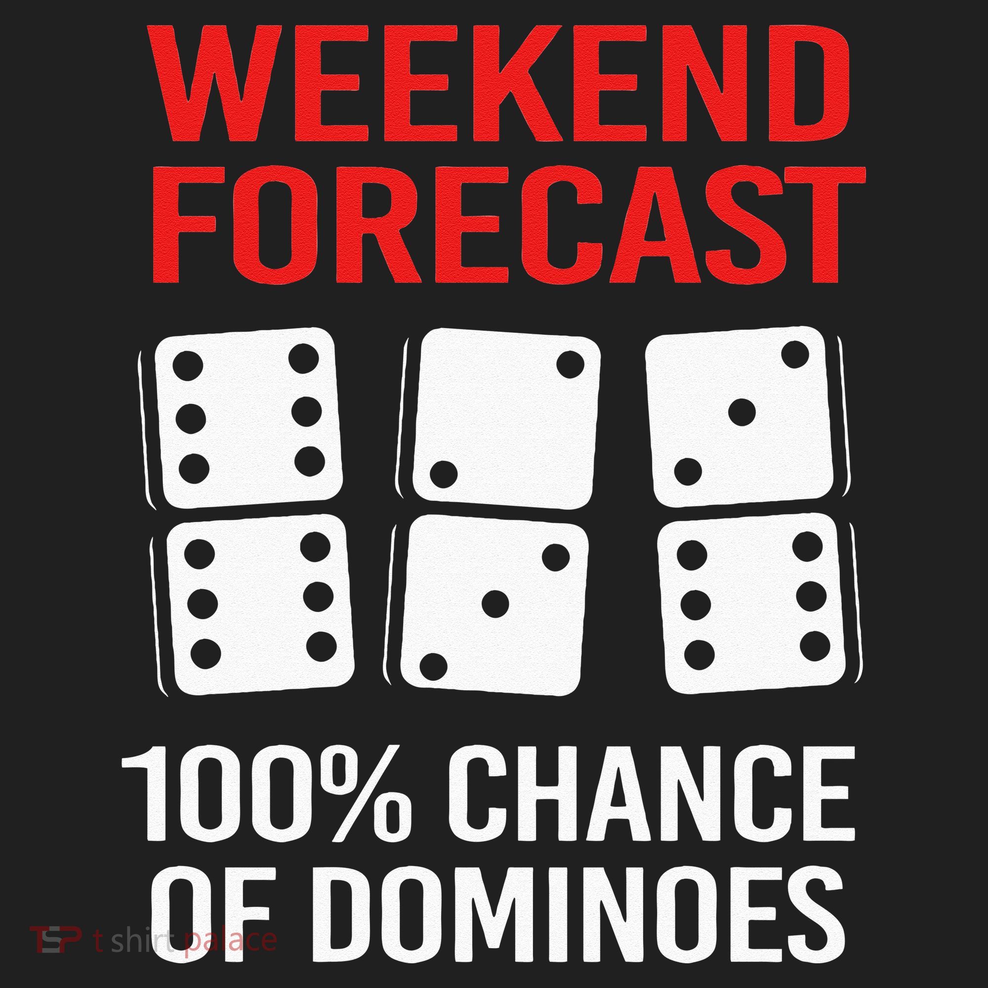 Weekend Forecast Funny Domino For Men Golf Towel