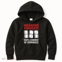 Weekend Forecast Funny Domino For Men Kids Hoodie thumb 0