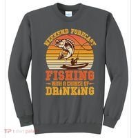 Weekend Forcast Fishing With A Chance Of Drinking Sweatshirt thumb 0