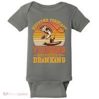 Weekend Forcast Fishing With A Chance Of Drinking Baby Bodysuit thumb 0