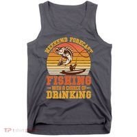 Weekend Forcast Fishing With A Chance Of Drinking Tank Top thumb 0