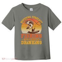 Weekend Forcast Fishing With A Chance Of Drinking Toddler T-Shirt thumb 0