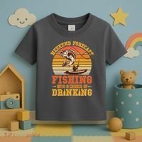 Weekend Forcast Fishing With A Chance Of Drinking Toddler T-Shirt thumb 3