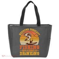Weekend Forcast Fishing With A Chance Of Drinking Tote Bag thumb 0