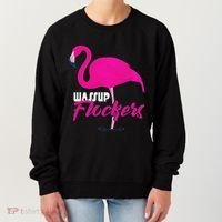 Wassup Flockers Funny Flamingo Women's Sweatshirt thumb 0