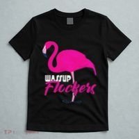 Wassup Flockers Funny Flamingo T-Shirt thumb 5