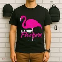 Wassup Flockers Funny Flamingo T-Shirt thumb 6