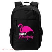 Wassup Flockers Funny Flamingo Backpack thumb 0