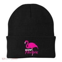 Wassup Flockers Funny Flamingo Beanie thumb 0