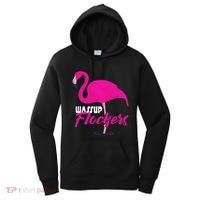 Wassup Flockers Funny Flamingo Women's Hoodie thumb 0