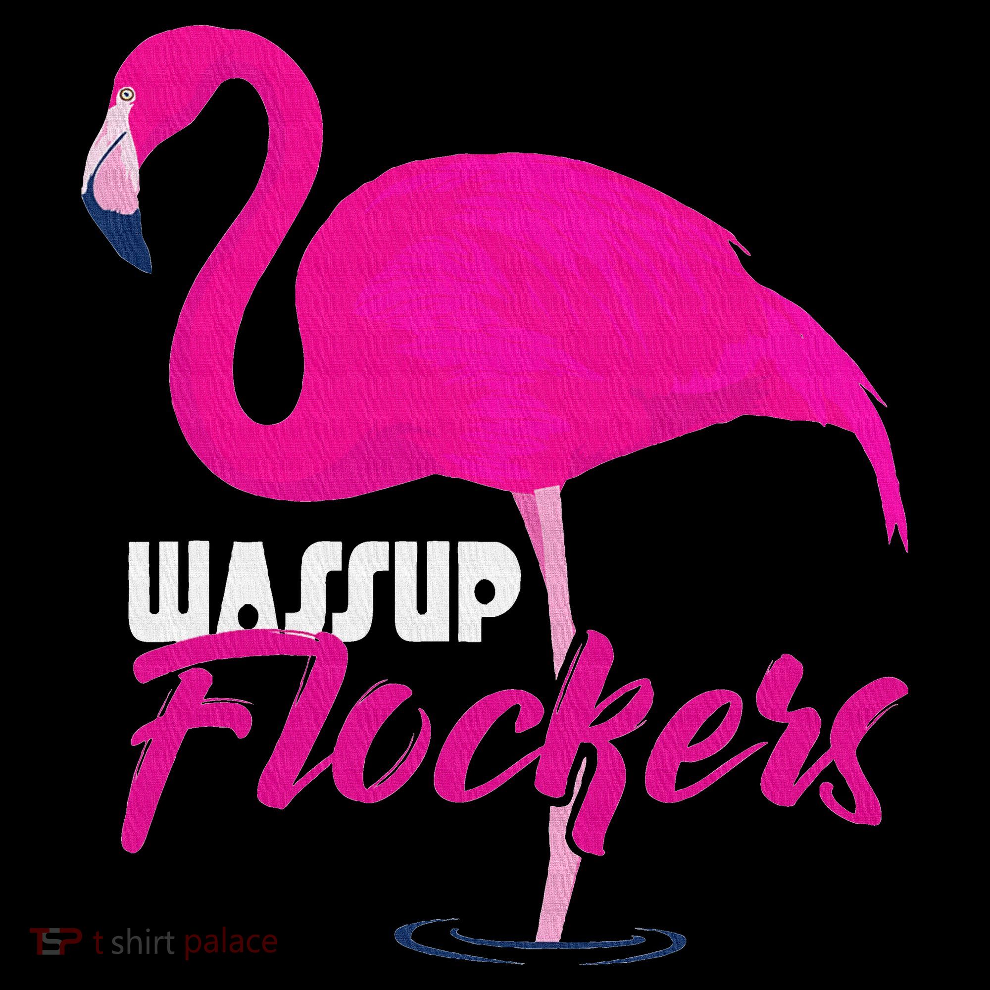 Wassup Flockers Funny Flamingo Women's Hoodie