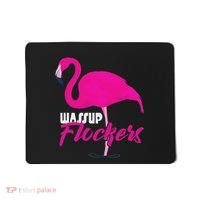 Wassup Flockers Funny Flamingo Mousepad thumb 0