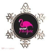 Wassup Flockers Funny Flamingo Ornament thumb 0