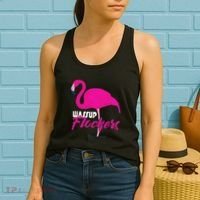 Wassup Flockers Funny Flamingo Women's Tank Top thumb 2
