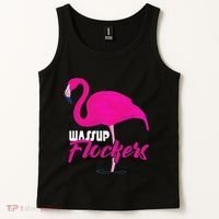 Wassup Flockers Funny Flamingo Tank Top thumb 2