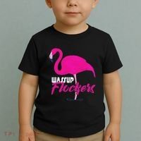 Wassup Flockers Funny Flamingo Toddler T-Shirt thumb 2