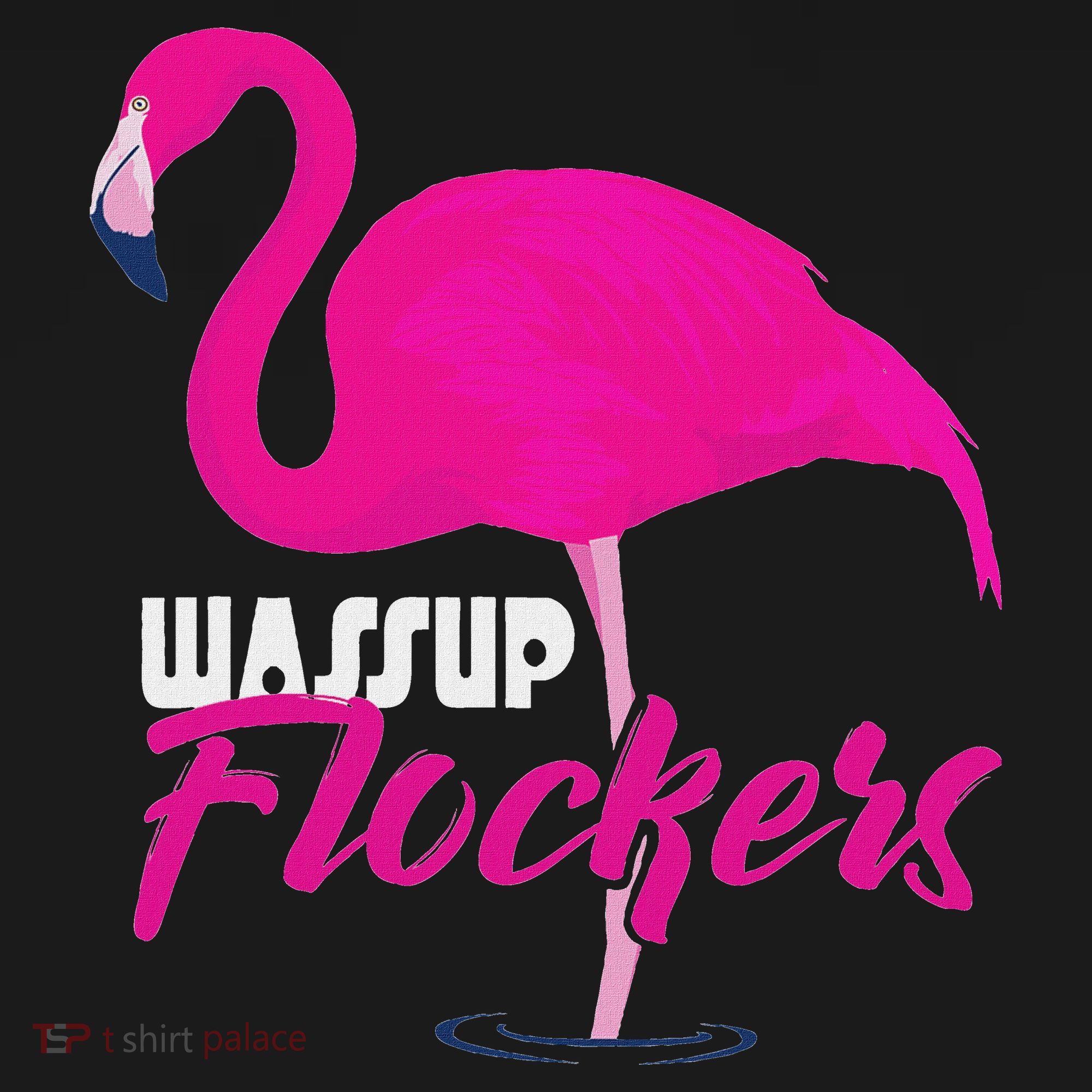 Wassup Flockers Funny Flamingo Visor