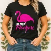 Wassup Flockers Funny Flamingo Women's T-Shirt thumb 2