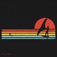 Wing Foiling Foil Surf Surfing Foiler Retro Vintage Surfer  T-Shirt thumb 7