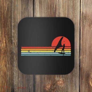 Wing Foiling Foil Surf Surfing Foiler Retro Vintage Surfer  Coaster