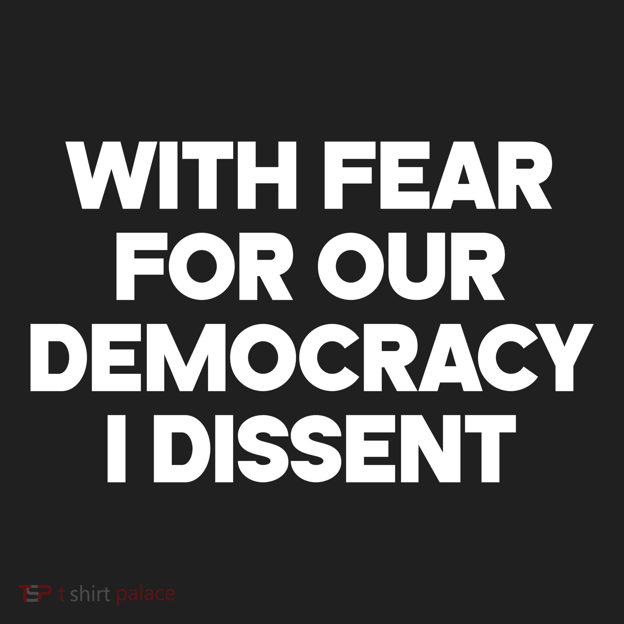 With Fear For Our Democracy I Dissent Tumbler
